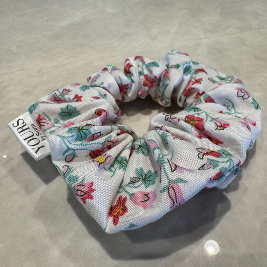 LIBERTY PINK FLOWERS SCRUNCHIE